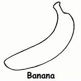 Banana Coloring Pages Single Bananas Color Fruit Toddler Just Printable Printables Two Will Beneficial sketch template