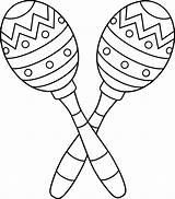 Maracas Coloriage Occasions Holidays Instrumentos Sweetclipart Sheets Percusion Pintar Musicales Musical Ocasiones Especiales sketch template