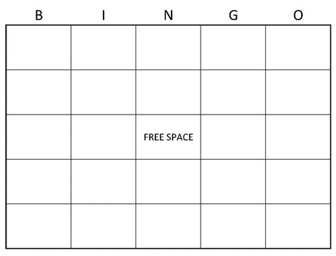 blank bingo printable printable templates