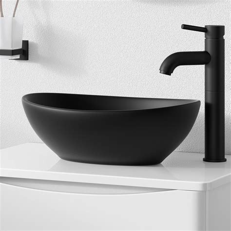 black bathroom sink bowl