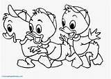 Coloring Pages Duck Donald Cartoon Disney Cute Characters Baby Daisy Printable Girl Girls Descendants Drawing Cartoons Kids Ducks Christmas Print sketch template