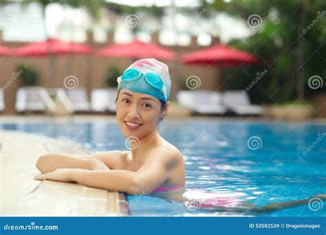 Chinese Female Swimmer Stock Image Image Of Goggles 52082539