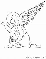 Gabriel Archangels Archangel sketch template