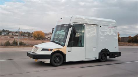 usps mail truck  positively goofy   street rural