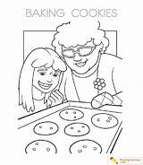 Coloring Cookie Pages Sheet Kids Playinglearning sketch template