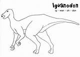 Iguanodon Dinosaur Pages Coloringpagesonly Coloring Cetiosaurus Pteranodons Dinosaurs sketch template