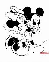 Mickey Minnie Mouse Coloring Pages Friends Daisy Drawing Printable Kissing Color Disney Hugging Print Book Colouring Drawings Duck Getcolorings Christmas sketch template