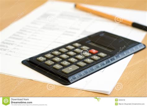calculator  sheet stock photo image  calculate mathematical