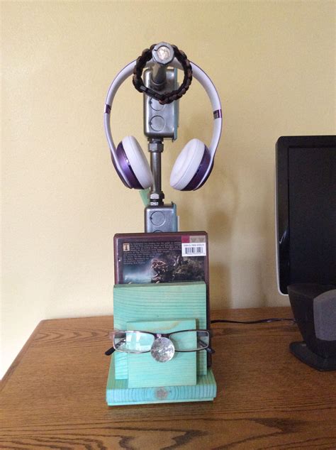 Bedside Version In Teal And Silver With Eye Glasses Holder Eyeglass