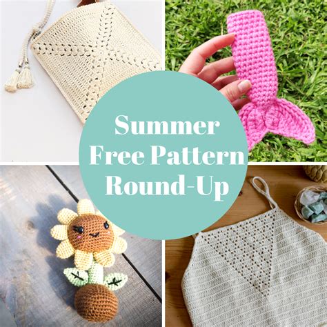 free summer crochet pattern round up crochet society