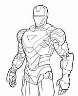 Coloring Ironman Pages Online sketch template