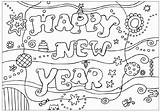 Coloring Year Happy Pages Kids Library Clipart Card sketch template