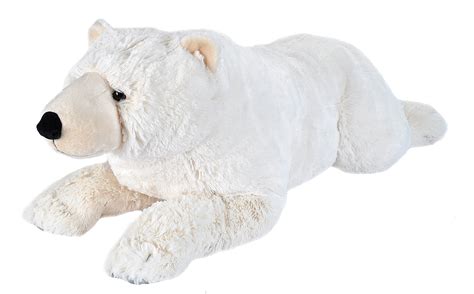 wild republic jumbo polar bear plush giant stuffed animal plush toy