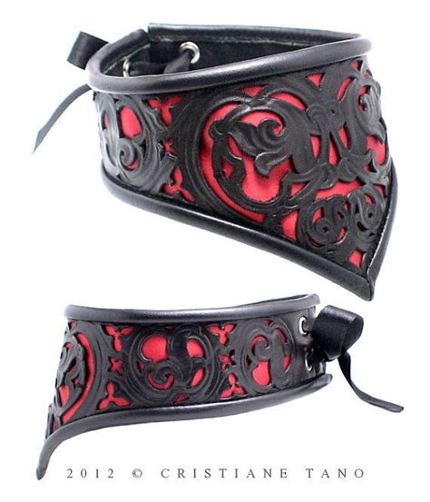 leather chokers tooled leather choker by cristianetano on etsy badass and beautiful in 2019