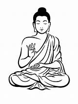 Buddha Drawing Clipart Simple Draw Drawings Sketch Gautam Buddhist Sketches Outline Colour Google Clip Gautama Painting Lord Rajzok Clipartmag India sketch template