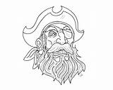 Coloring Pages Mustache Pirate Eyeglasses Beard Blackbeard Moustache Drawing Patch Eye Getdrawings Getcolorings Tattoo Silhouette Colorings Diego Color Printable sketch template