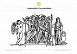 Griechische Hera Thron Zeus sketch template