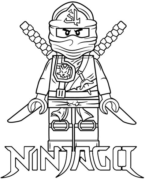 Ninja Z Dwoma Mieczami Malowanka Do Pobrania