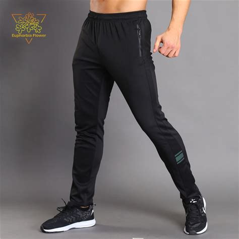 jsn204 men s sports pants two zipper pocket zip leg opening running