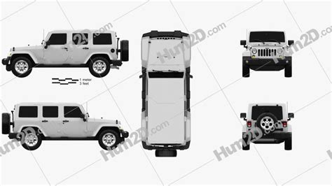 jeep wrangler unlimited sahara  black  white safari clipart  blueprint