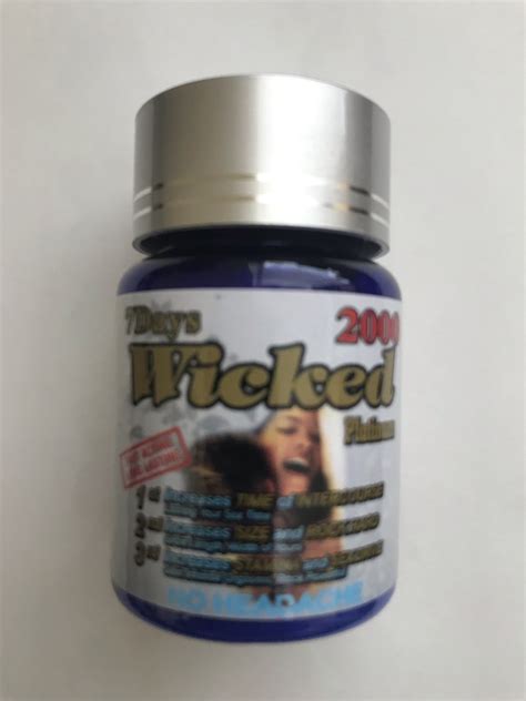 wicked platinum 2000 bottle 6ct male enhancement pills offers only authentic
