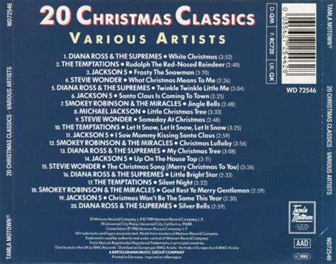 Various Artists 20 Christmas Classics 1989