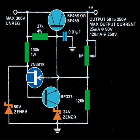power supply circuit diagram  explanation