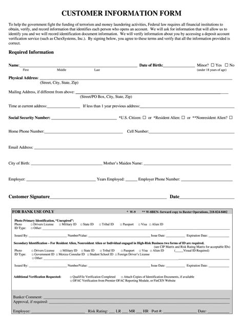 customer information form edit share airslate signnow