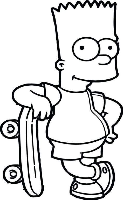 Simpsons Coloring Pages Bart Simpson Coloring Pages Homer And Simpsons
