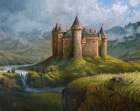 castle art landscape