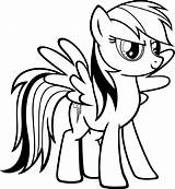 Rainbow Dash Coloring Pages Pony Little Mlp Printable Colouring Print Getcolorings Educativeprintable Clipartpanda Via Choose Board sketch template