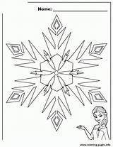 Coloring Snowflake Frozen Elsa Pages Colouring Snowflakes Disney Printable Christmas Print Sheet Pattern Color Template Info Fancy sketch template