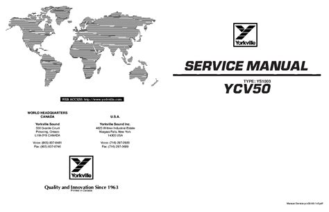 yorkville ycv  sm service manual  schematics eeprom repair info  electronics
