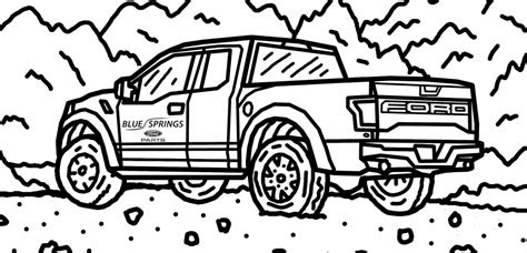 ford raptor coloring book isnt   kids ford truckscom