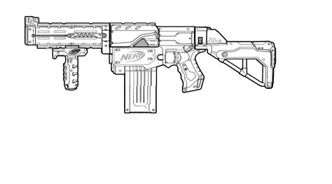 nerf gun coloring pages  coloring pages  kids