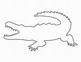 Alligator Crocodile Krokodil Schablone Peterainsworth Patternuniverse sketch template