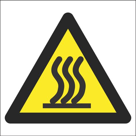 Hot Surface Warning Sign