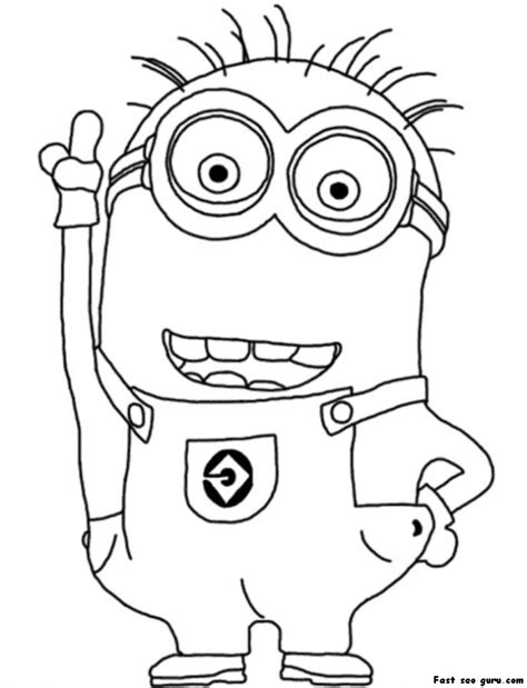 stuart minion coloring pages  getcoloringscom  printable