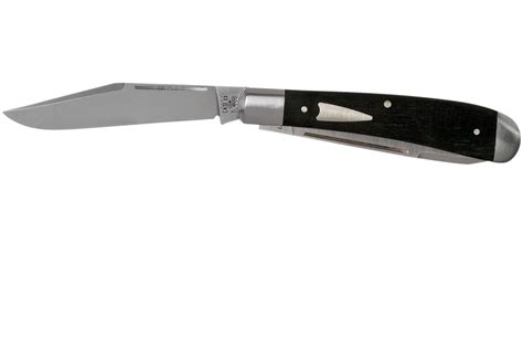 case ht trapper ebony wood cm smooth  tb pocket knife tony bose design