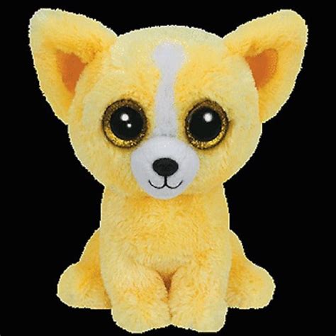 ty  beanie boo plush stuffed animal dandelion yellow puppy dog