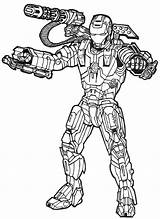 Iron Man Coloring Pages Printable Superheroes Drawing sketch template