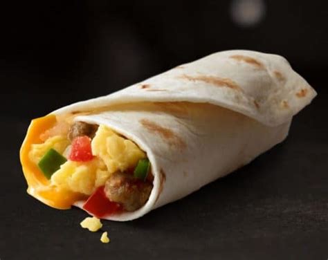 calories  mcdonalds breakfast burrito fast food calories