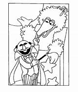 Sesame Street Coloring Pages Cartoon Character Color Printable Count Von Characters Kids Sheets sketch template