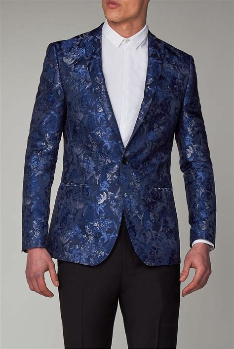 limehaus mens blue floral prom party blazer blue prom suit prom suit jackets floral