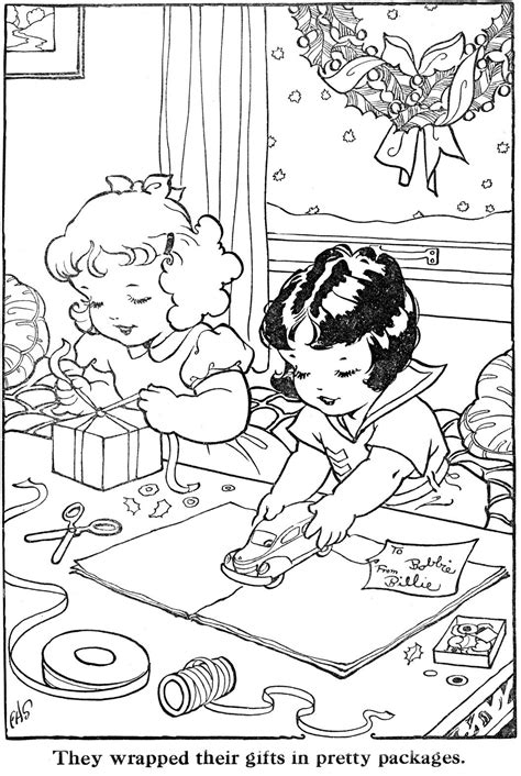 fun  home vintage coloring books christmas coloring pages