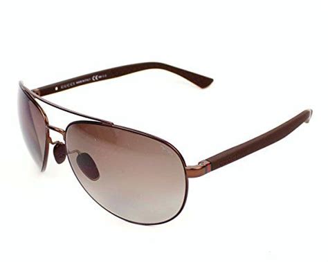 gucci 2266s gzk matte dark brown 2266s aviator sunglasses