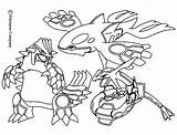 Groudon Coloriage Colorier Imprimer sketch template