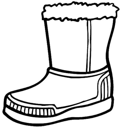 snow boots coloring page clip art library