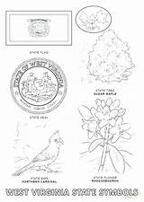 Symbols State Coloring Pages Texas Getcolorings Colori sketch template