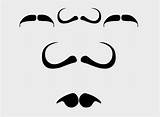 Mustache Coloring Pages Template sketch template
